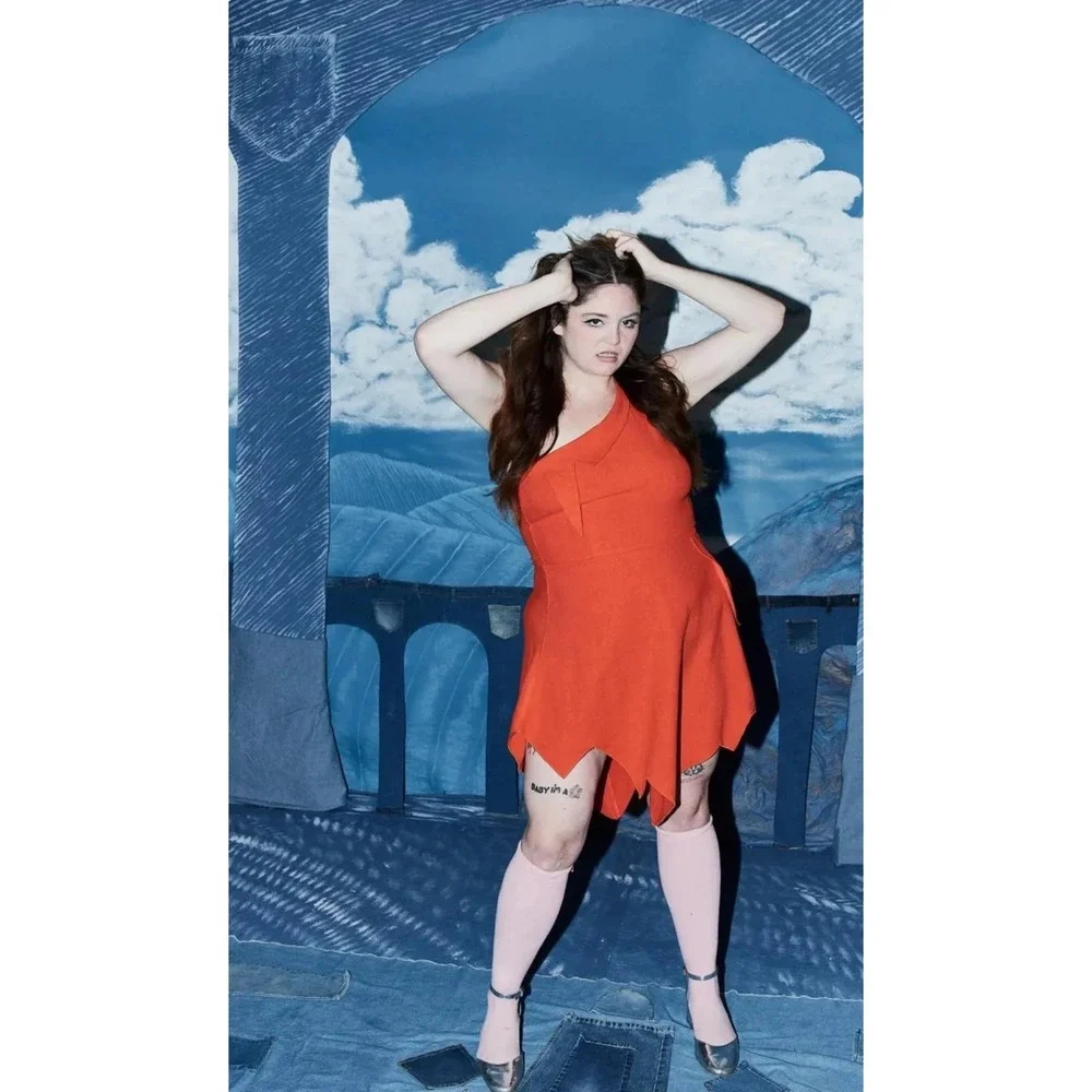 FASHION BRAND COMPANY by Penelope Gazin One Shoulder Fern Gully Dress